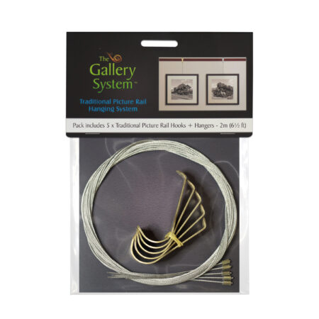 Traditional Picture Rail Hangers - Solid Brass