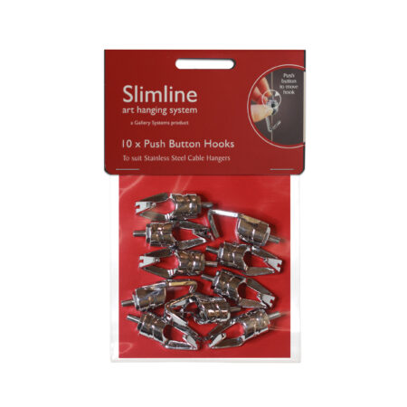 Slimline Push Button Hooks