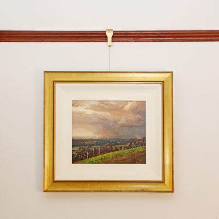 Traditional Picture Rail Hangers - Solid Brass