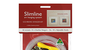 Slimline Clearline Hanger Kit with Adjustable Hooks