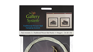 Traditional Picture Rail Brass Hangers