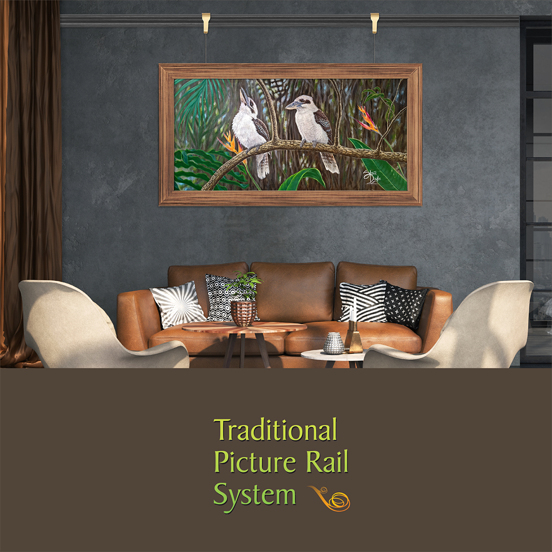 Modern Hanging Solutions for Traditional Picture Rails