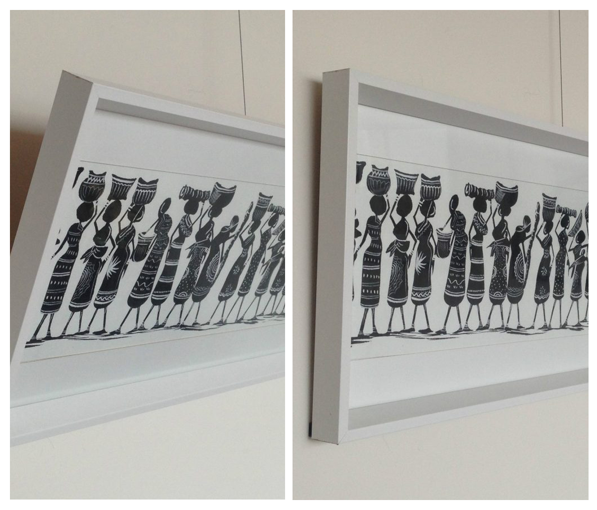 How to Stop Pictures Leaning Forward When Using a Hanging System